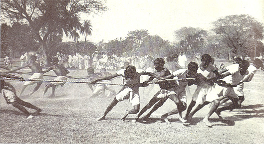 Tug of war at Sriniketan