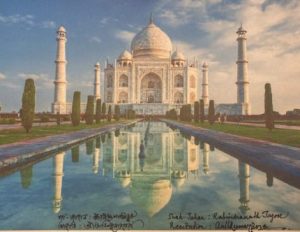 old photo postcard of Taj Mahal Shah Jahan Taj Mahal post card