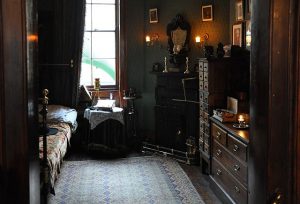 The bedroom at Sherlock Holmes Museum in London