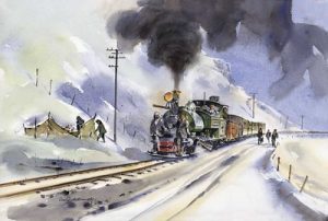 painting of Darjeeling 1948