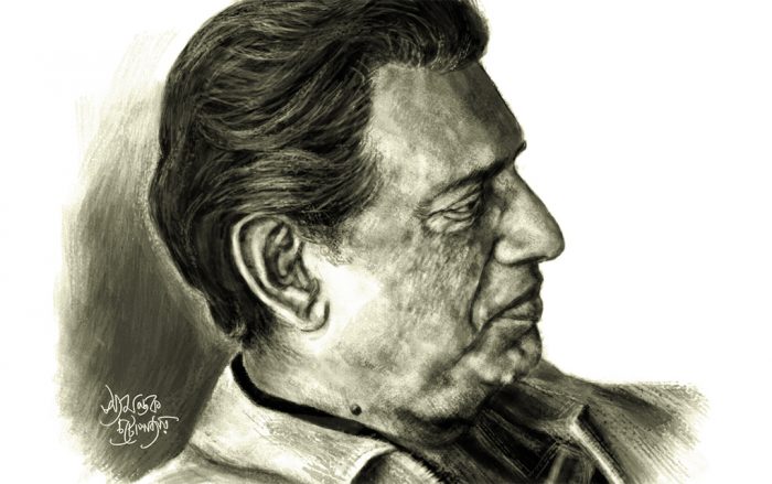 Sketch of Satyajit Ray  India NCC