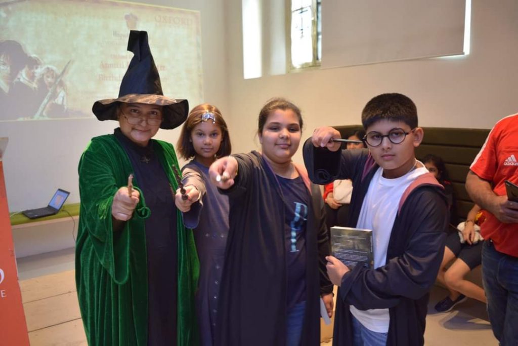 potterheads at Oxford book store Kolkata