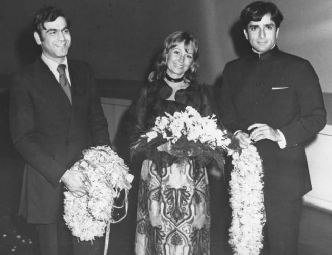 Ismail Merchant, Felicity Kendal and Shashi Kapoor