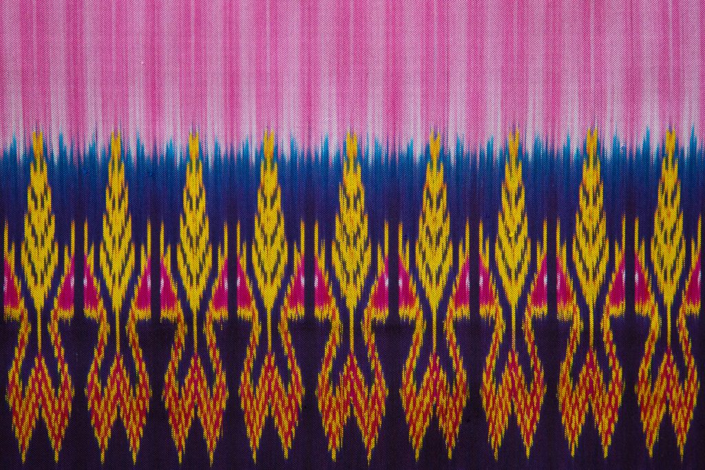 Thai silk ikkar ikat