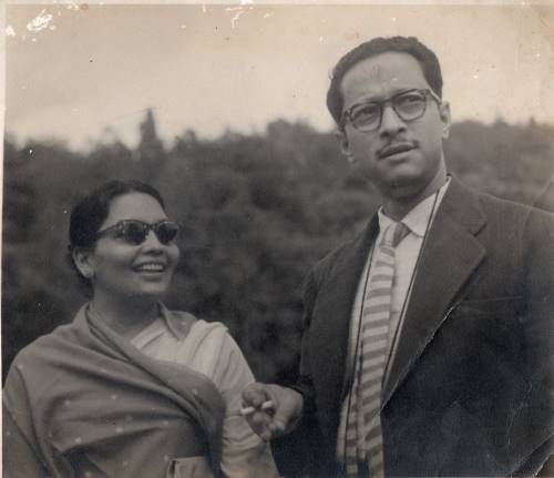 Chidananda Dasgupta and wife Supriya