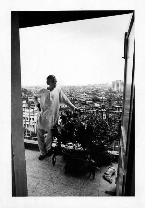 RP Gupta at his verandah in his residence