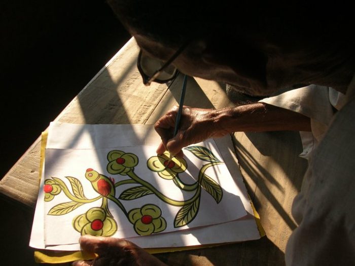 patachitra artist of Bengal folk art