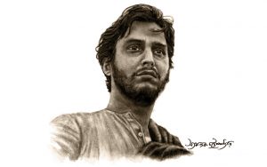 soumitra portrait by syamantak chatterjee
