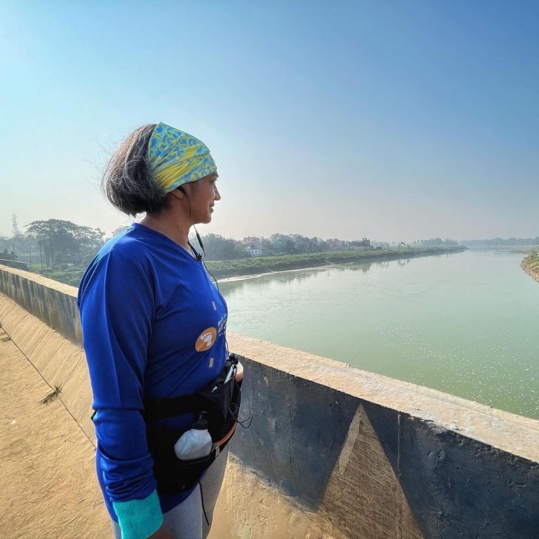 looking at the Subarnarekha river