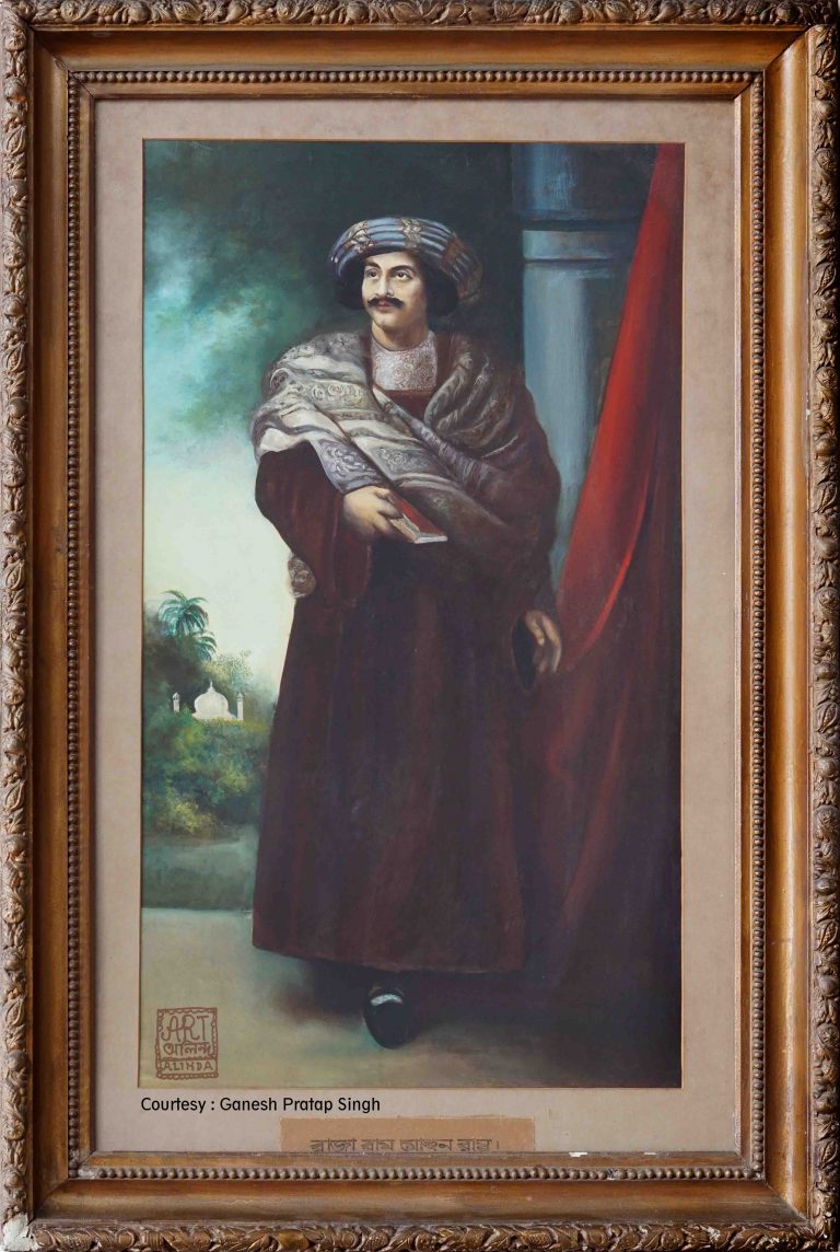 Raja Rammohan Roy's portrait by H P Briggs preserved in Bristol Museum, UK