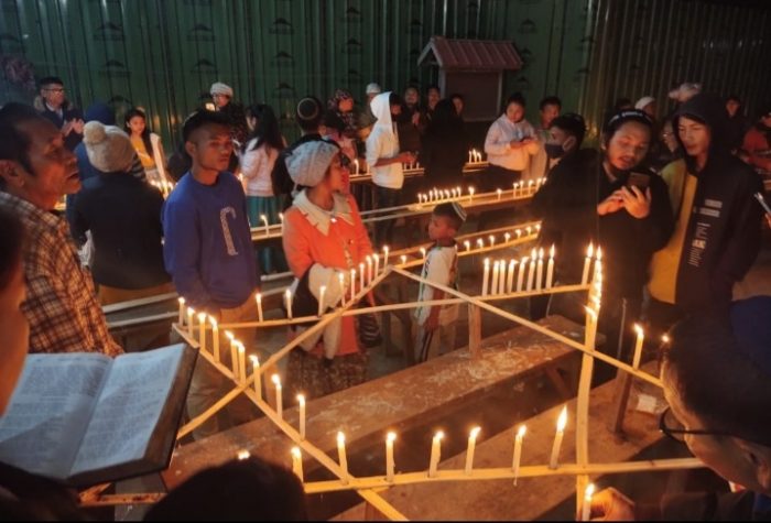 Hanukkah celebration in Churachandpur, photo by Jessica Thangjom