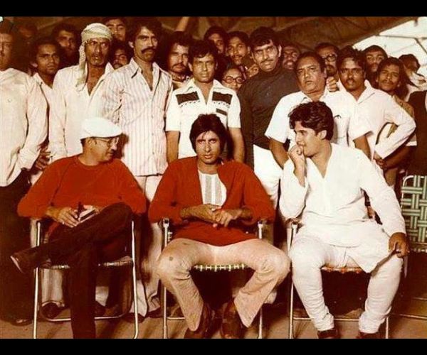 Manmohan and Ketan Desai with Amitabh Bachchan