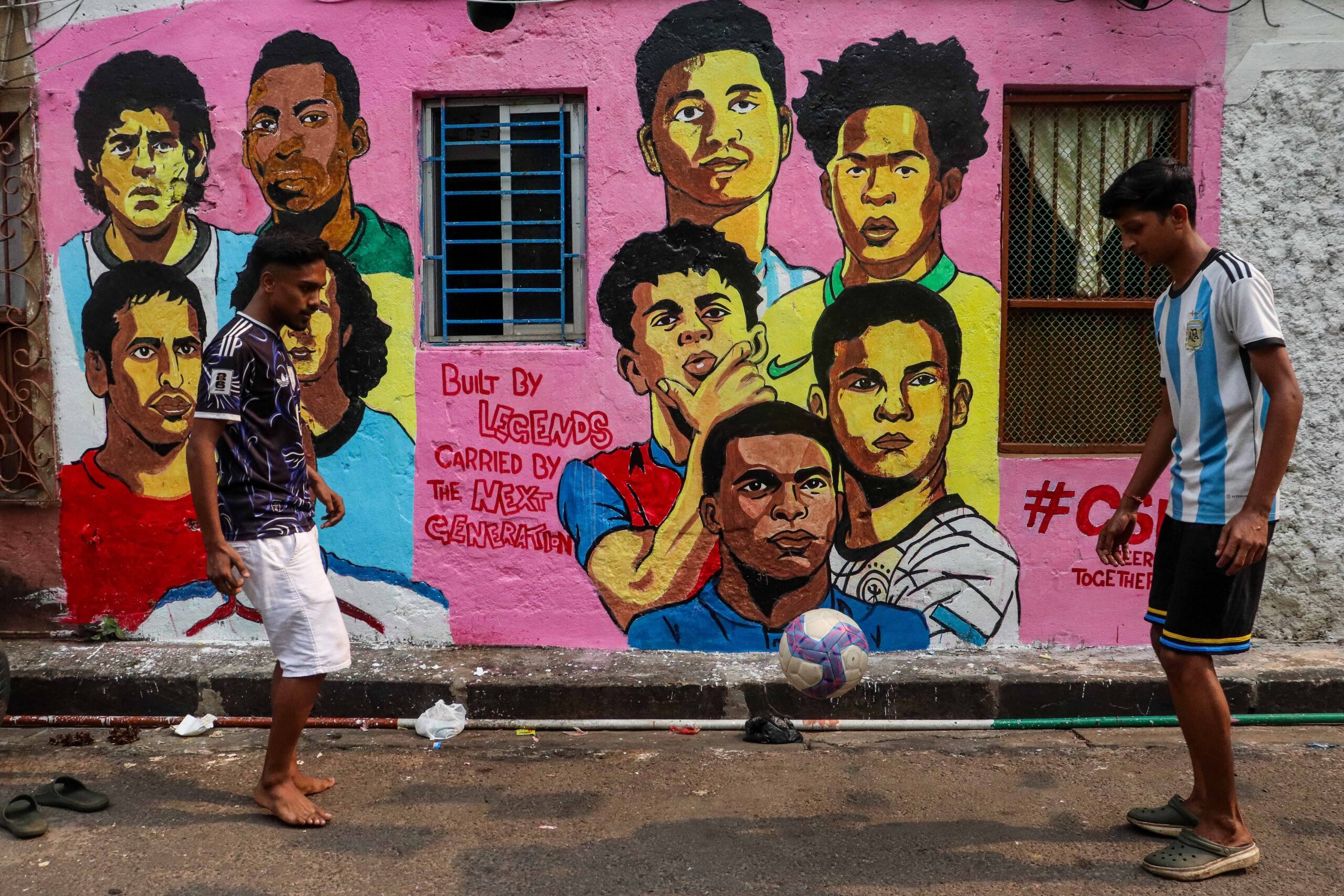 Fifa World Cup Artwork in Kolkata