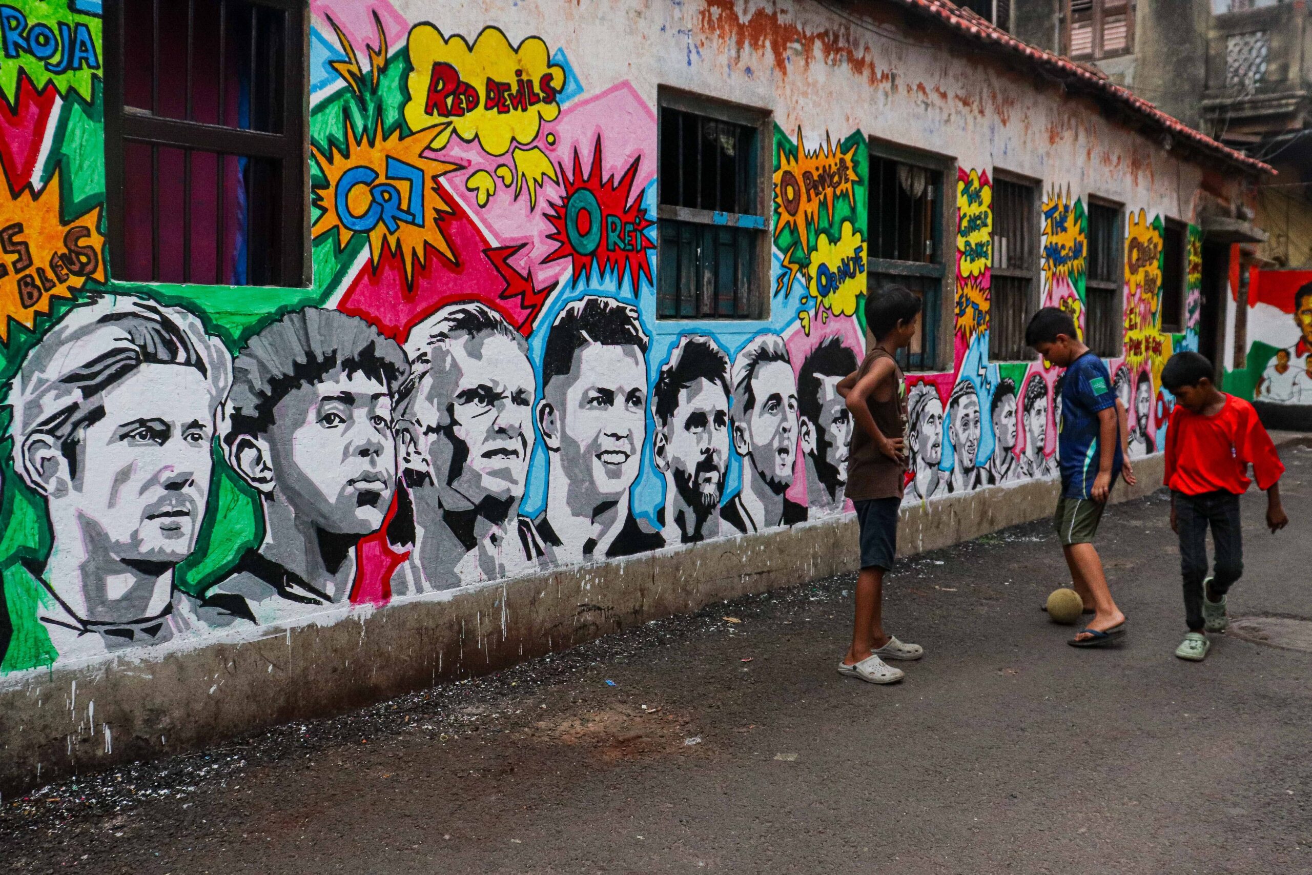 Fifa World Cup Artwork in Kolkata