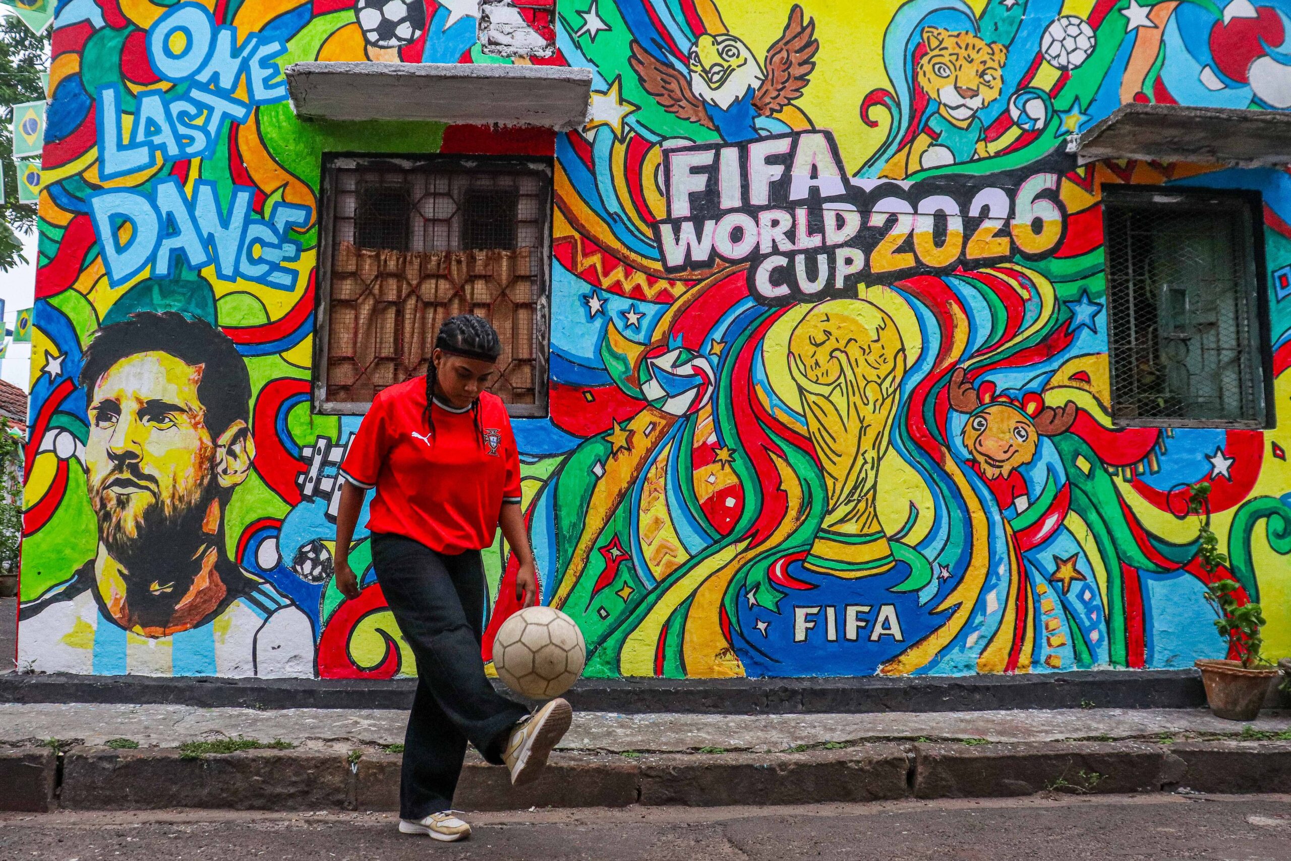 Fifa World Cup Artwork in Kolkata