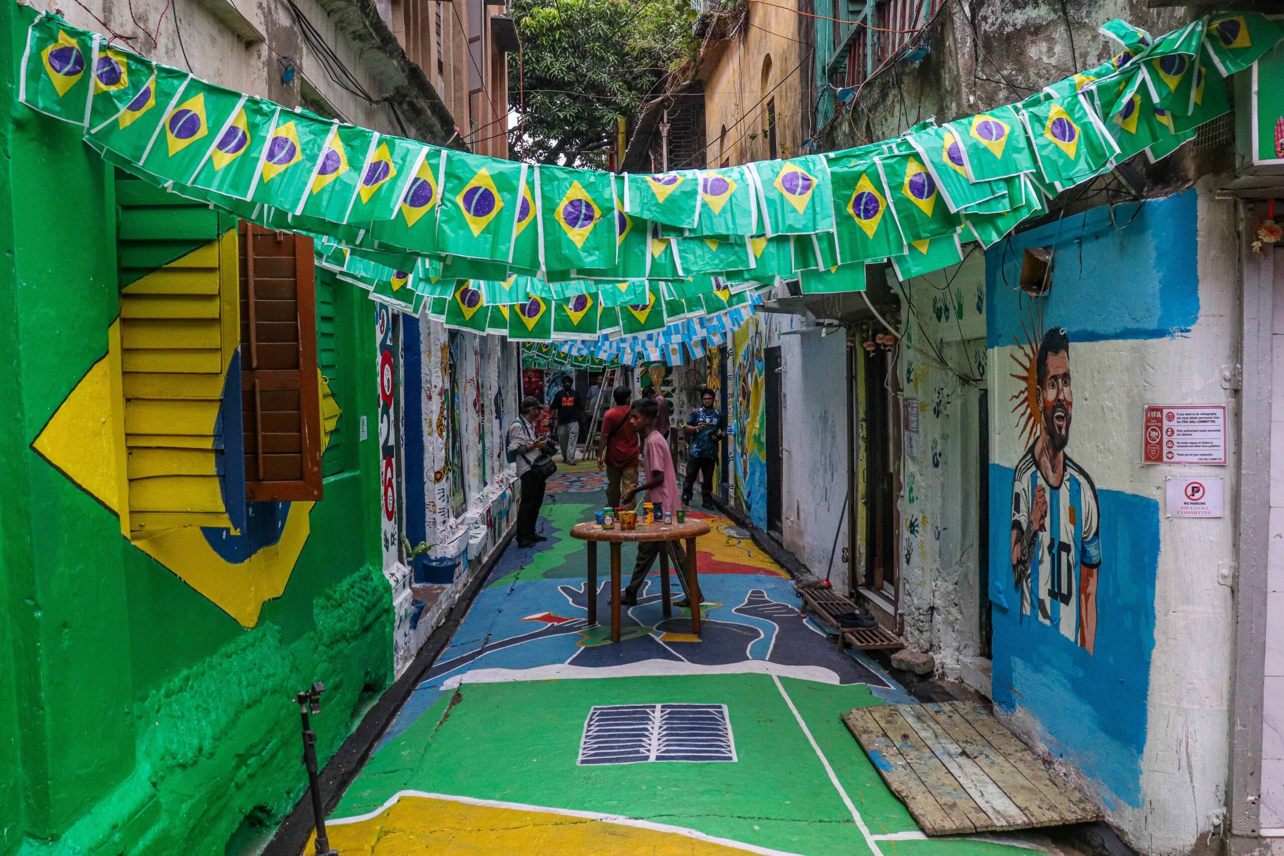 Fifa World Cup Artwork in Kolkata
