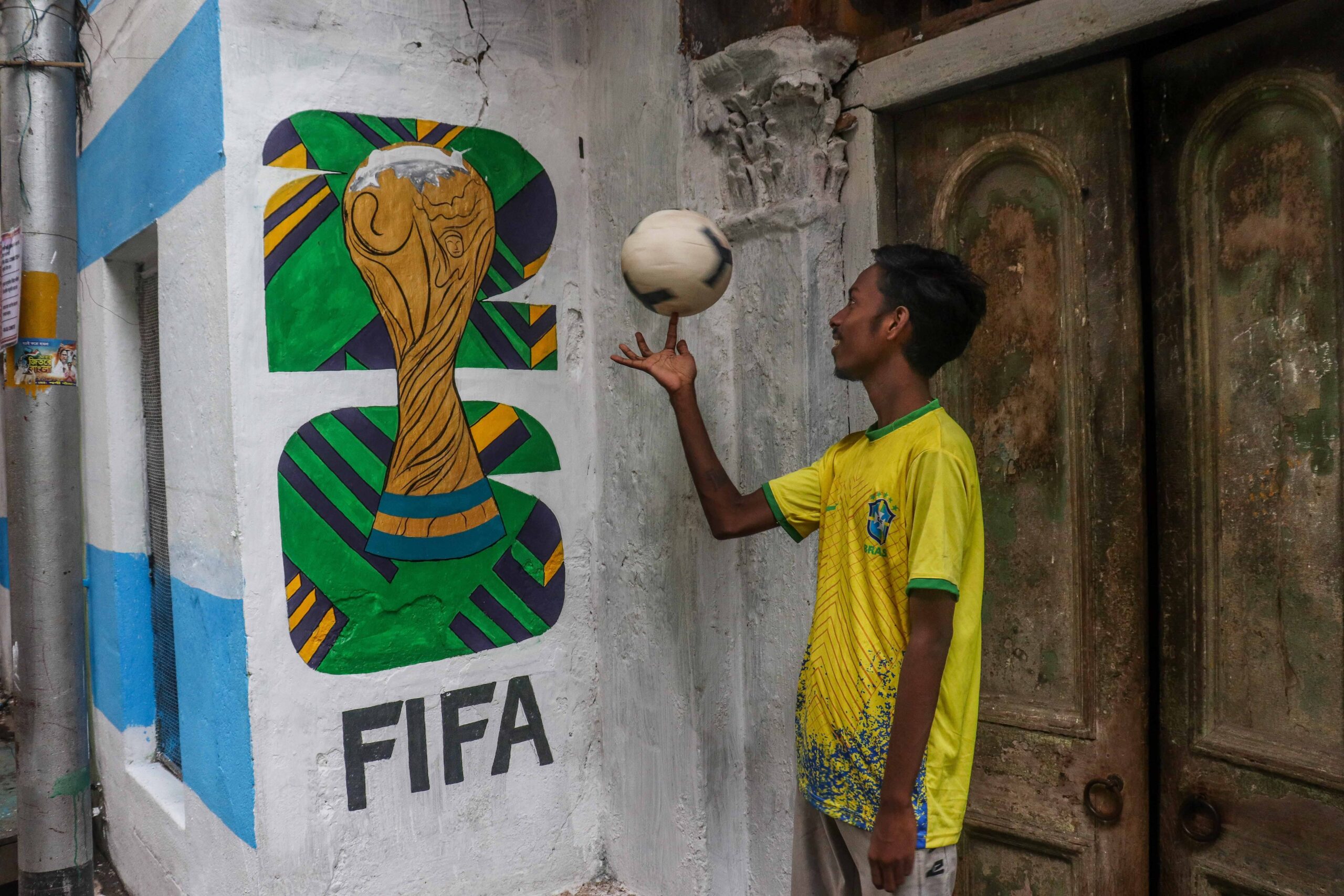 Fifa World Cup Artwork in Kolkata