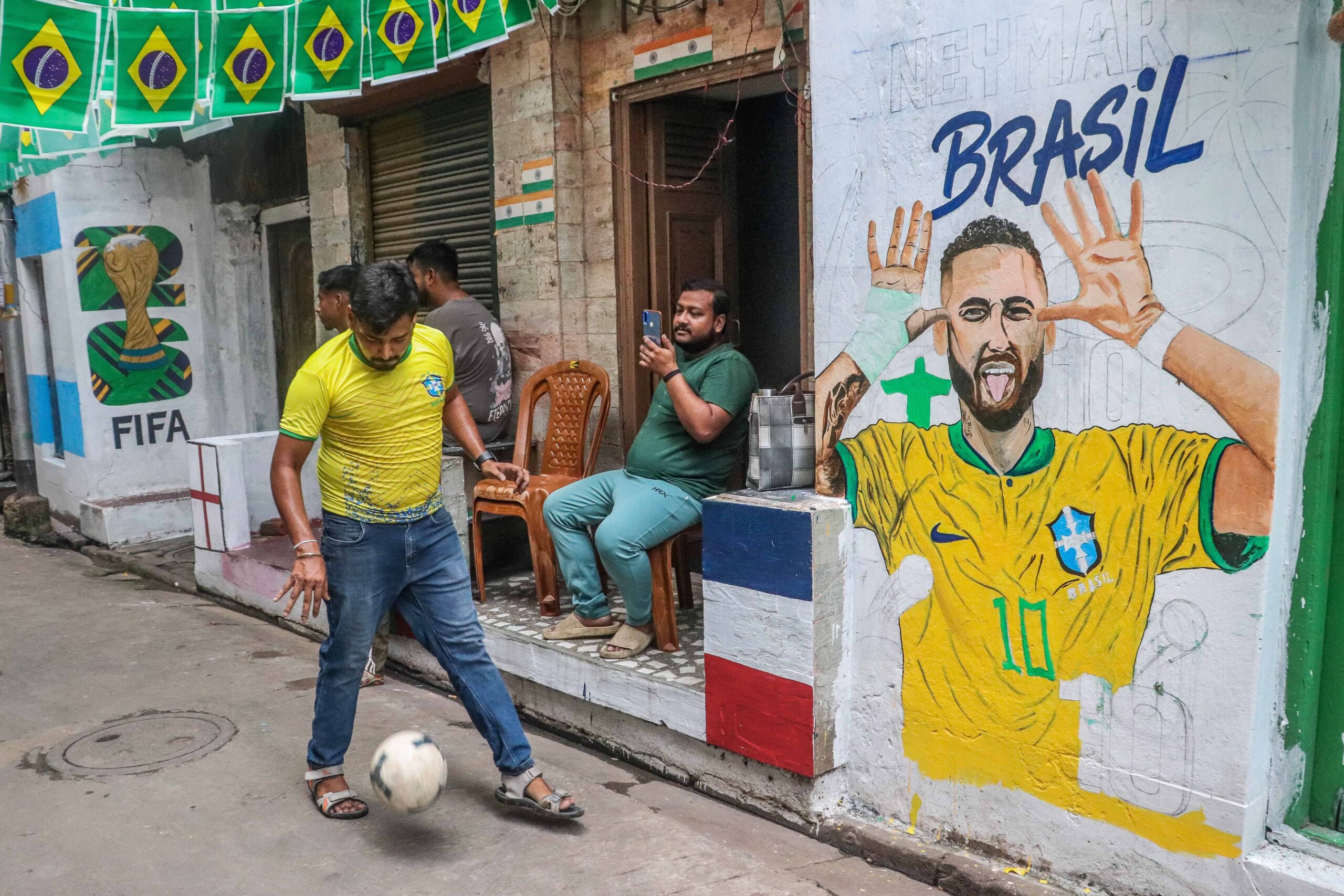 Fifa World Cup Artwork in Kolkata
