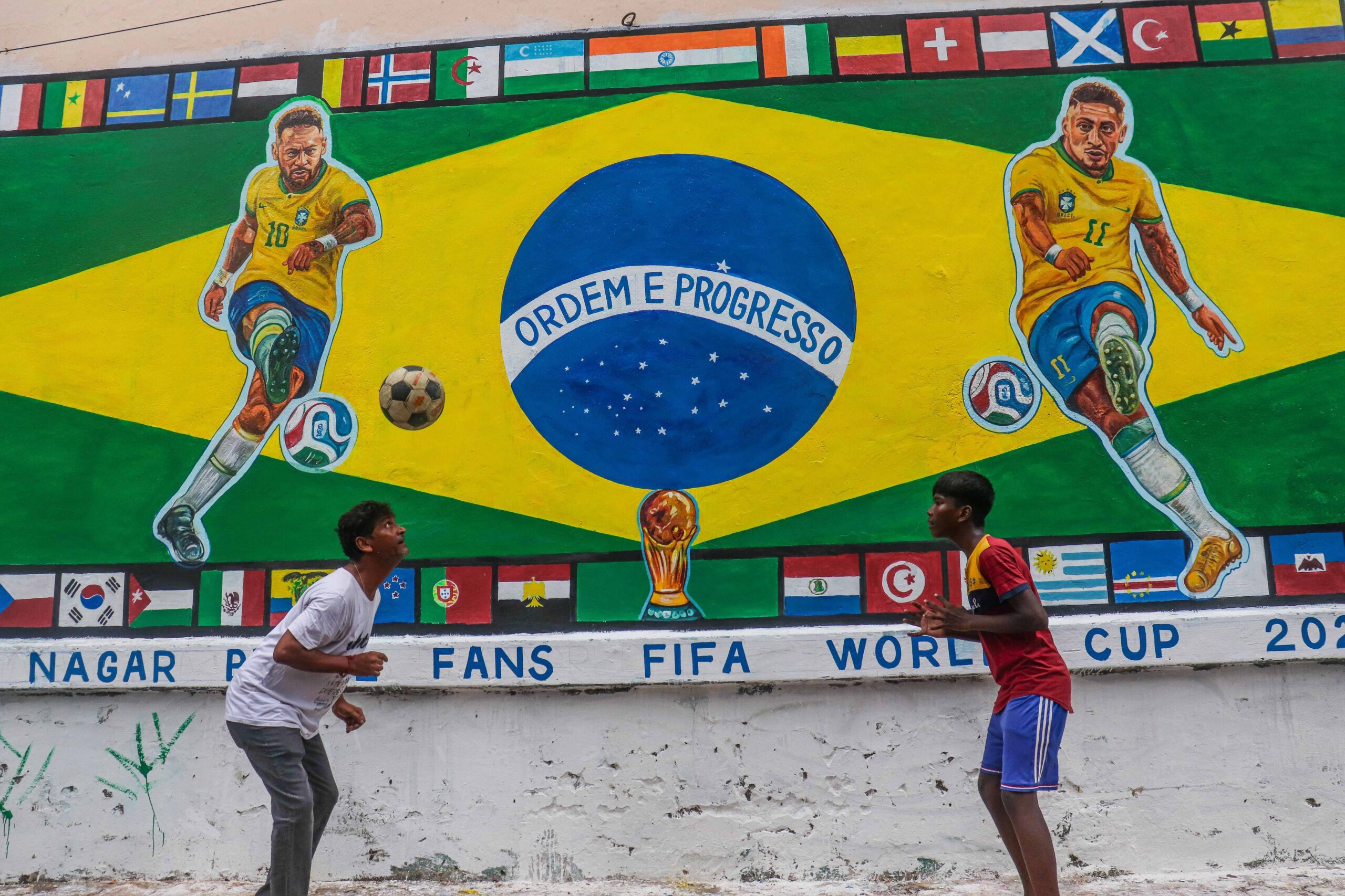 Fifa World Cup Artwork in Kolkata