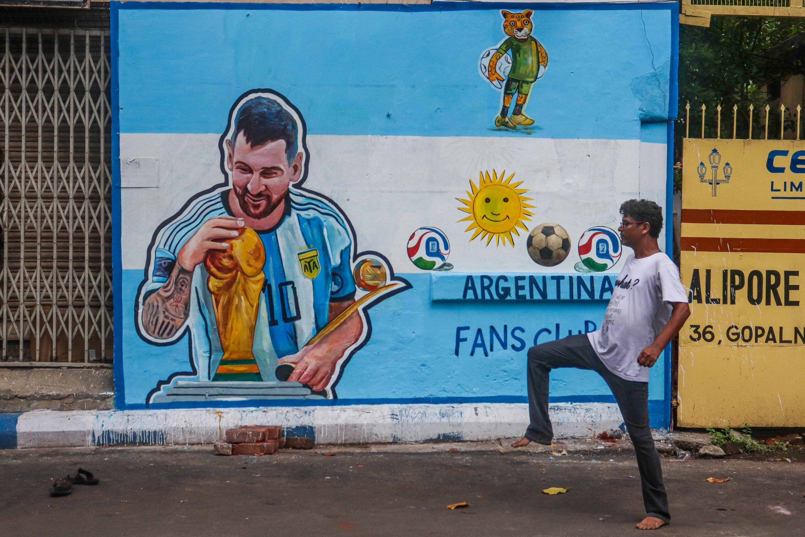 Fifa World Cup Artwork in Kolkata
