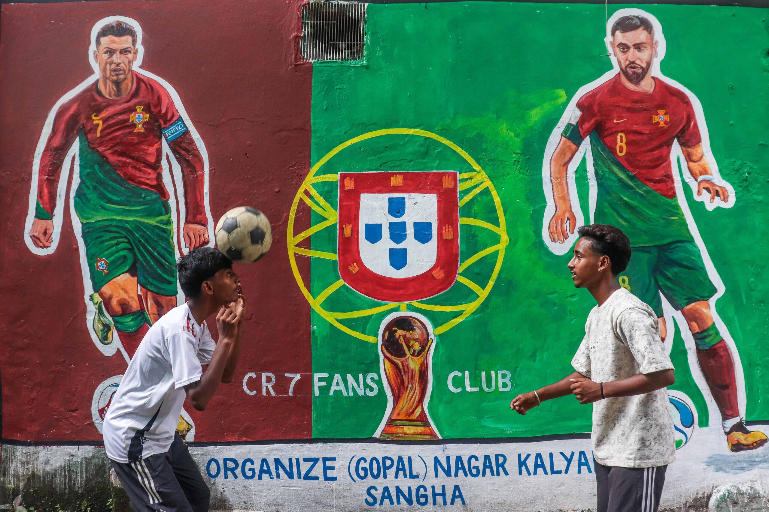 Fifa World Cup Artwork in Kolkata
