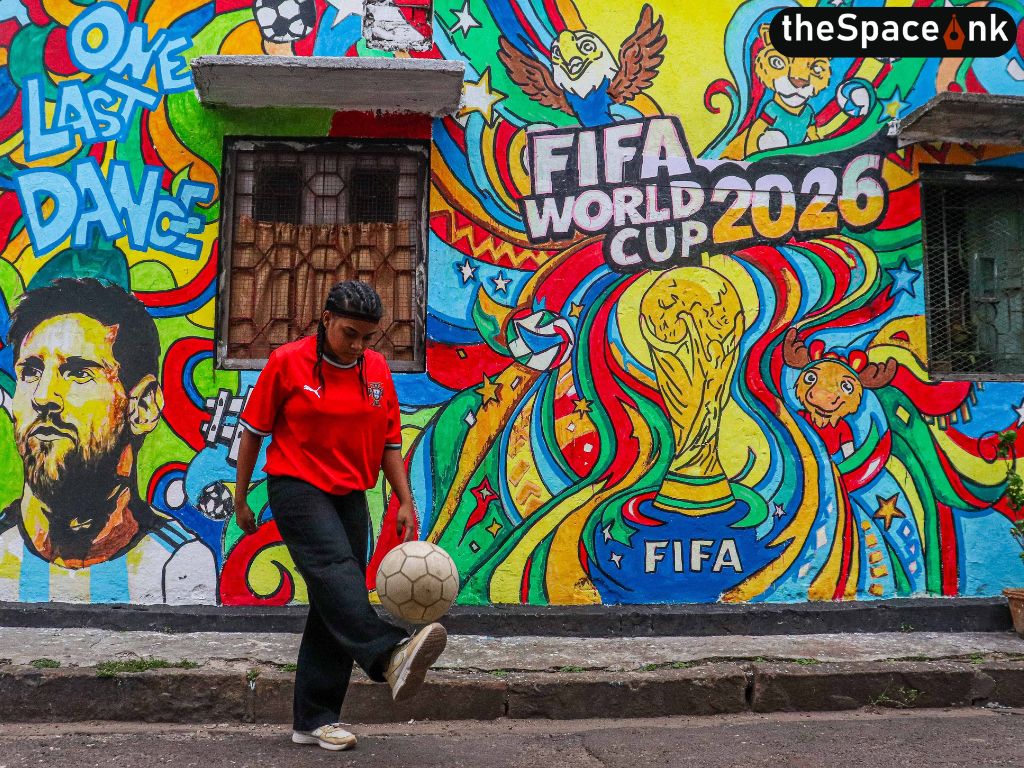 Fifa World Cup Artwork in Kolkata